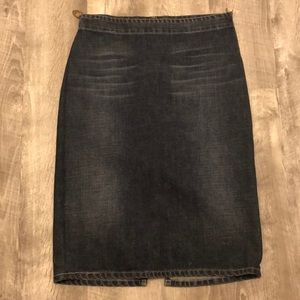 Fendi jean pencil skirt.